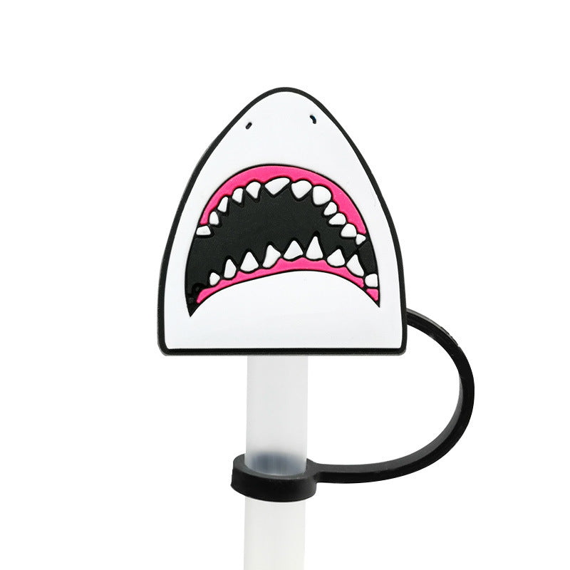 Wholesale 20PCS PVC Cute Animal Straw Tube Cap